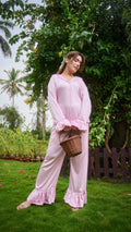 GACIAMI Ballerina Modal Satin Loungewear - Side View