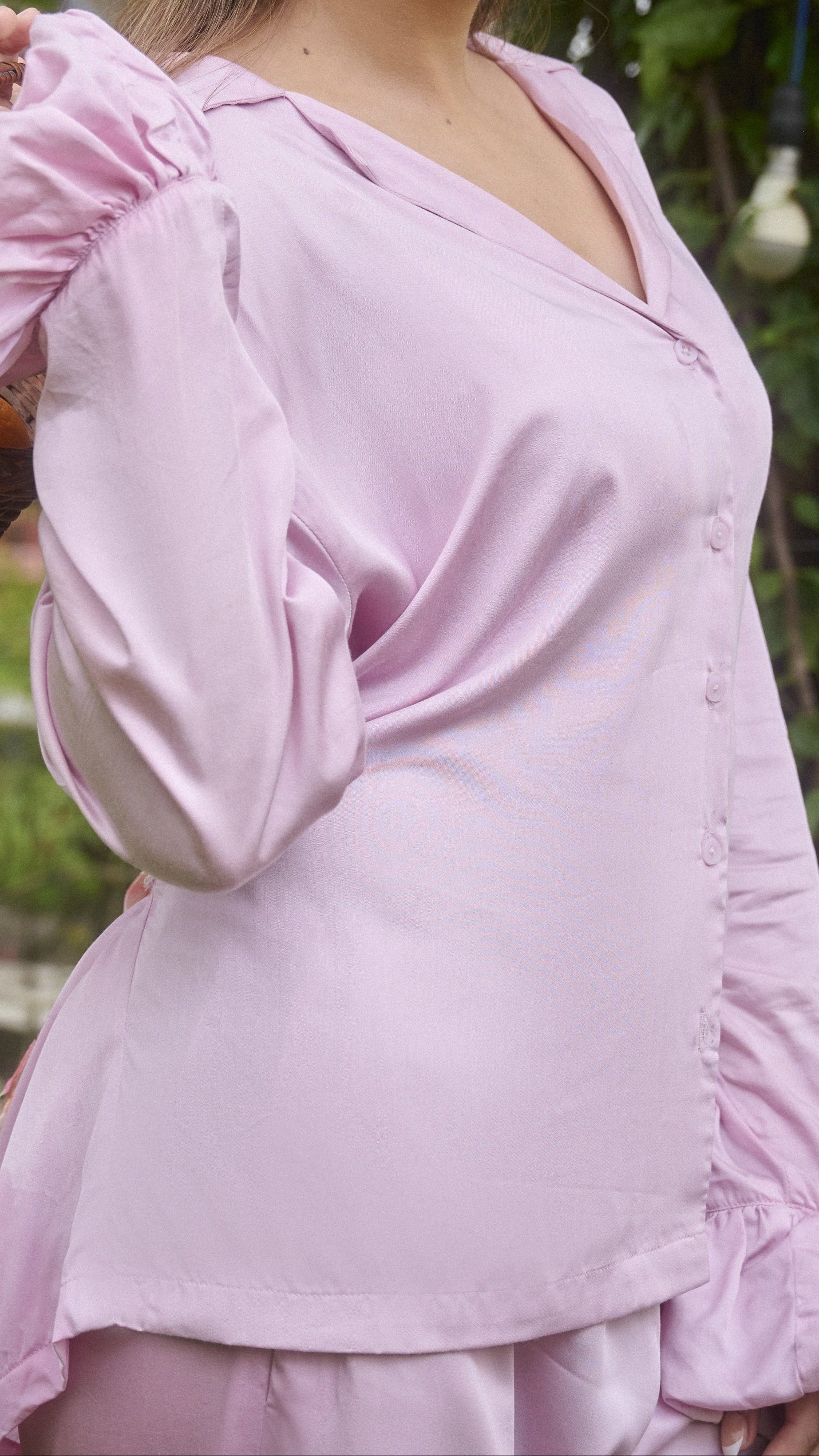 GACIAMI Ballerina Modal Satin Loungewear - Close Up